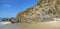 Rocky formation at the north end of Crescent Beach in Laguna Beach, California.