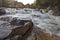 Rocky gorge waterfall