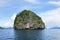Rocky Granite Island in El Nido Palawan Philippines