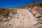 Rocky gravel Altiplano Road in Bolivia
