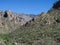 Rocky hills in Sabino Canyon, Tucson, Arizona