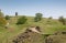 Rocky hills with Solomons Temple or Grinlow Tower in Buxton, Der