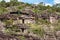 Rocky house ruins on small historic countryside village of Igatu, Chapada Diamantina, Bahia, Brazil
