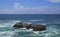 Rocky islet and the ocean beyond