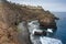 Rocky lagoon and beach of Tenerife