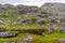 Rocky landscape along the Varanger National Tourist Route, Finnm