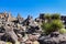 Rocky landscape in the Providence Mountains, Mojave Desert, USA