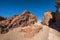 Rocky landscape in Teide national park. This natural scenary was used for the fim clash of Titans, Tenerife, Canary islands, Spain