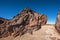 Rocky landscape in Teide national park. This natural scenary was used for the fim clash of Titans, Tenerife, Canary islands, Spain