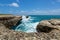 Rocky Limestone Coastline at Devil\'s Bridge Antigua