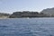 Rocky Mountain of the Calanques National Park from the Bay area of Cassis on Cote D`Azur France