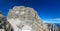 Rocky mountain cliffs towers of Dolomiti di Brenta, Italy