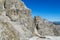 Rocky mountain cliffs towers of Dolomiti di Brenta, Italy