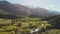 Rocky Mountain and Diamond Lake in the Mt Aspiring National Park at Wanaka, New Zealand