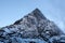 Rocky mountain peak near Cho La Pass in Sagarmatha National Park, Himalayas, Nepal.