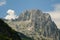 Rocky mountain peaks in the Albanian Alps