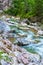 Rocky mountain river in summer