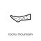 rocky mountain spotted fever icon. Trendy modern flat linear vector rocky mountain spotted fever icon on white background from th