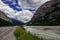 Rocky Mountains. Canada. Icefields parkway, Sunwapta river