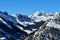 Rocky Mountains on Clear Winter Day