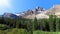 Rocky Mountains and coniferous forests landscape