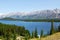 Rocky mountains and lake