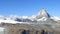 Rocky Mountains Matterhorn Glacier Landscapes In Sunny Day