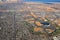 Rocky Mountains, Oquirrh range aerial views, Wasatch Front Rock from airplane. South Jordan, West Valley, Magna and Herriman, by t