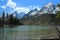 Rocky Mountains Range Rising behind String Lake, Grand Teton National Park, Wyoming