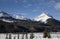 Rocky Mountains in Winter Canada