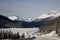 Rocky Mountains in Winter Canada