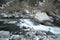 Rocky mountian flowing stream water