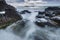 Rocky North Ireland coastline