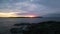 Rocky Ocean Coast, Dramatic Sunrise Sky. Winter Season. Vancouver Island, BC Canada