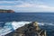 Rocky ocean coastline