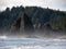 Rocky Pacific Northwest Coast, Sea Stacks on Rialto Beach