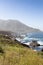 Rocky pacific ocean coastal line near San Fransico, California,