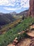 A rocky path leads to the 700 year old Tonto National Monument Upper Cliff Dwellings