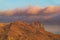 Rocky peak of holy mountain Beshbarmag located in Azerbaijan