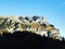 Rocky peak Wiggis in the Glarus Alps mountain range