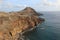 A rocky promontory on the island of Madeira