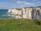 Rocky promontory into the sea in France