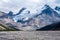 Rocky river tundra along the Icefields Parkway in the Canadian Rockies, Jasper National Park