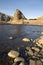 Rocky riverbed Montana Countryside USA