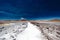 Rocky road among Bolivian desert