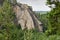 Rocky sandstone wall