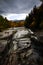 Rocky scenic gorge area on kancamagus highway