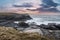 Rocky Scotish coastline near Mangersta, Isle of Lewis, UK