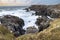 Rocky Scotish coastline near Mangersta, Isle of Lewis, UK