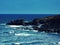 Rocky Sea Cape in Blue HDR